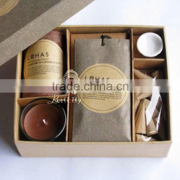 Incense cone handmade scented candle set as gift