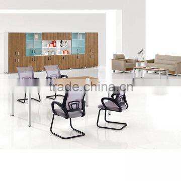 25mm Melamine Powder Coating Metal Frame Office Meeting Table