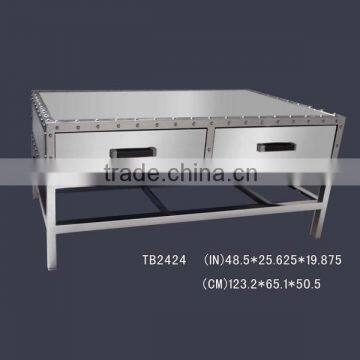 2 Drawers Console Table Mirror Glass