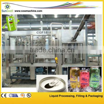 soda canning production line