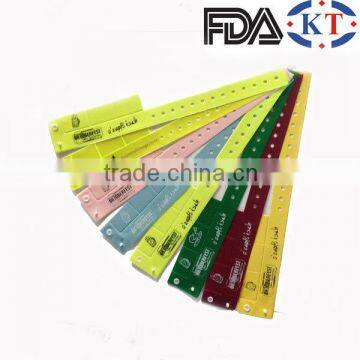 KT-6070 pull-off promotion vinyl wristbands with CE & FDA