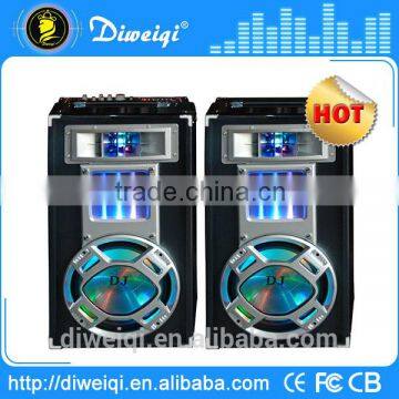 Customizable 2.0 sound system for disco DJ with USB,SD card,FM radio,EQ,MIC