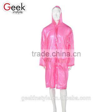 Vogue of new fund of 2016 hot lady's disposable plastic folding raincoat