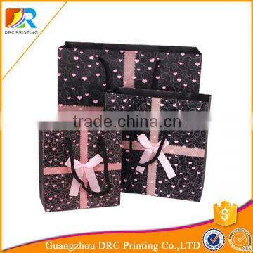 luxury laminationed gift bags, shopping paper bags with cheap price high quality