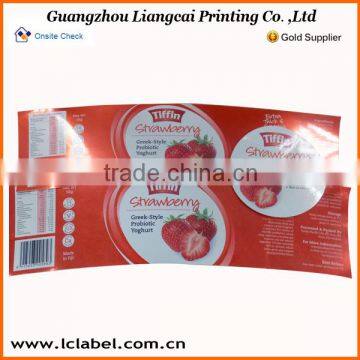 red color fruit sticker PVC sticker label sticker for wholesale