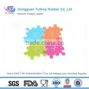 TuFeng corative Non-stick Customized Logo silicone placemat plate