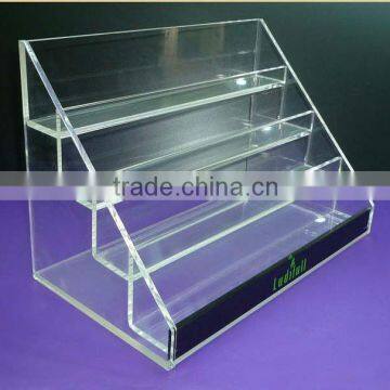 Acrylic 4 tier display shoe rack display