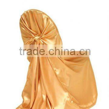 Universal satin chair cover&satin self-tie chair cover