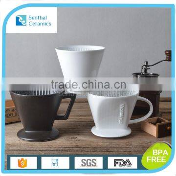 Chaozhou whosesale black modern glaze coffee cup with handle for vending