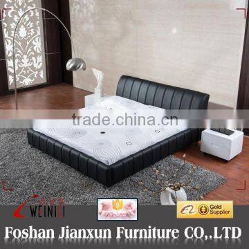 F6306 modern leather double bed