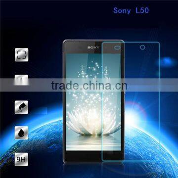 9H 2.5D curved edge Tempered glass screen protector for Sony Z2,anti-fingerprint