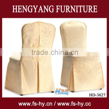 white polyester round back banquet chair covers for sale HD-3627