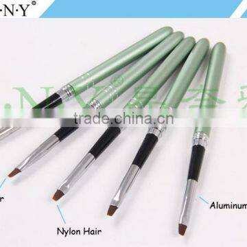 ANY Nail Art Beauty Care Metal Handle Nail Micropainting UV Gel Brush With Cap photo-2