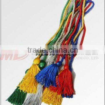 Polyester Graduation Honor Cord Single Color with Cap