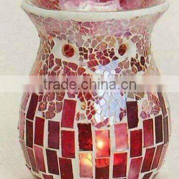 10.5Dx14H hand made mosaic oil burner