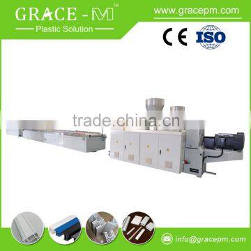 High efficiency profile production plastic extrusion machinery