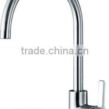 Chromed brass kitchien sink faucet , mixer