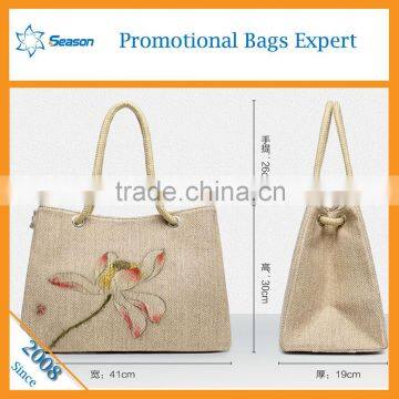 Wholesale Shopping Bag Jute Beach Bag Cheap Jute Bag photo-4