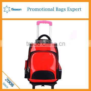 High quanlity trolley school bag with wheels bright