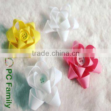 handmade grosgrain pre made elastic ribbon bow for sale