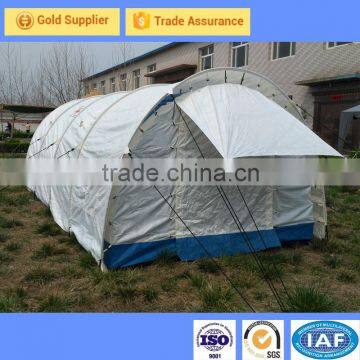 5 + Person Tent Type and fiber glass Pole Material relief camp tent