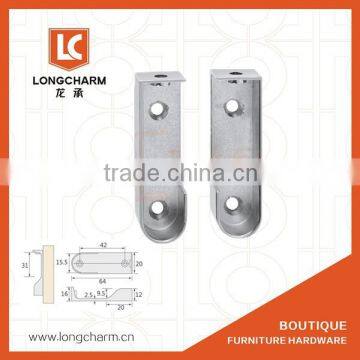 zinc alloy long wardrobe tube support fitting