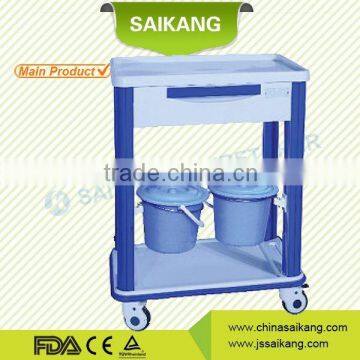 China Factory Durable Mobile Drugs Trolley With Casters