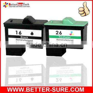 Lexmark16 Lexmark 26 remanufactured Lexmark Ink Cartridge for Lexmaark16 Lexmark26 (Super Quality)