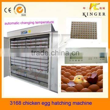 automatic egg incubator/ egg hatching machine containing 3168 eggs popular in Africa