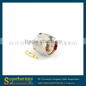 RF connector n male solder cable mount waterproof