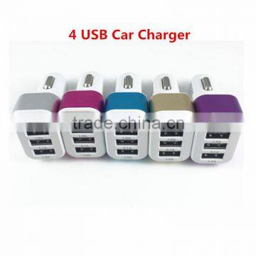 2015 New Model 5V 3.1A 4 USB Car Charger