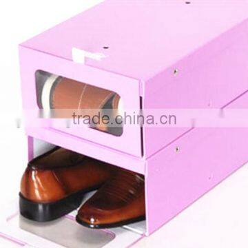 2016 HOT SALE CUSTOM CARDBOARD PAPCKAGING/PAPER EMPTY SHOE BOXES	/DROP FRONT SHOE BOX