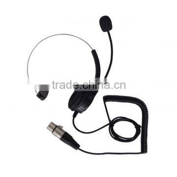 Super light with microphone single ear studio headset