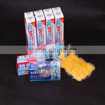 made in china factory disposable ice bag in paper box