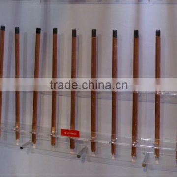 12x355mm round pointed grooveless copper coated carbon gouging rods