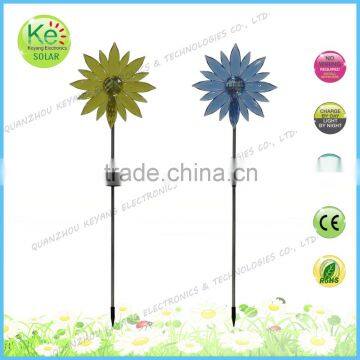 Big Sunflower garden outdoor solar stainless steel stake light