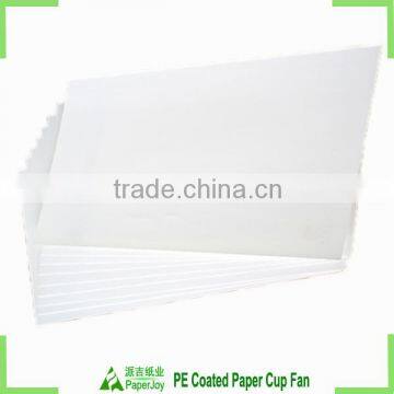 pre-cutting paper cup material in sheet