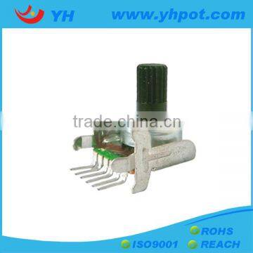 jiangsu 12mm rotary linear potentiometer b50k with dual gang