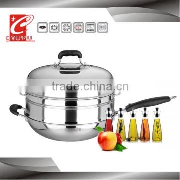 Chinese bamboo Stainless steel steamer