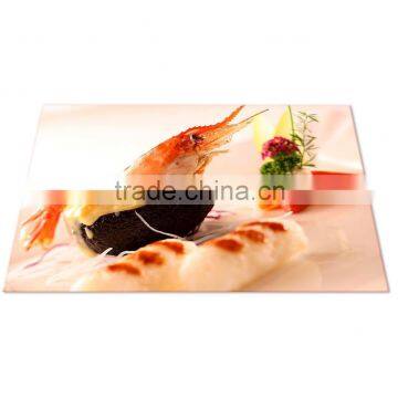 rectangular tempered glass cheese board