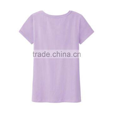 Manufacturer China Women's Clothing Cotton Bluk t- Shirt Made in China photo-3