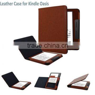 Newest Arrival Factory Direct Pricing Leather Case for Kindle Oasis,Many Colors are Available