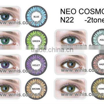 NEO VISION authenticity factory sealed wholesale color contact lens N22 2 tone