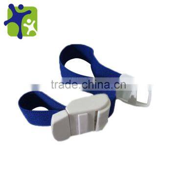 Medical snap tourniquet to magic buckle of blue