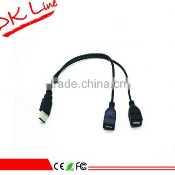 30cm length 2 in 1 usb otg Data cable