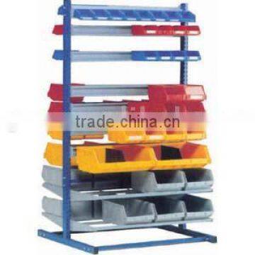 Double-side mobile material rack