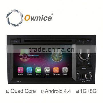 Factory Price Quad Core Android 4.4 up to android 5.1 Car GPS Navi for Audi A4 S4 2002-2008 Built in Wifi