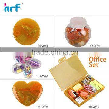 Hot sale stationery set,heart shaped stationery set for kids,mini school stationery set