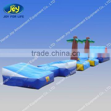 Summer water game inflatable aqua floating bridge