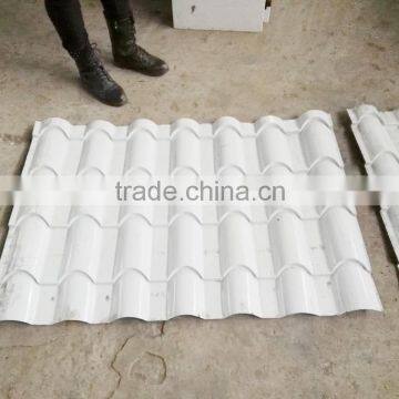 Russia Popular Type Color Coated Metal Roofing Tile Roll Forming Machine With Hydraulic Station photo-6